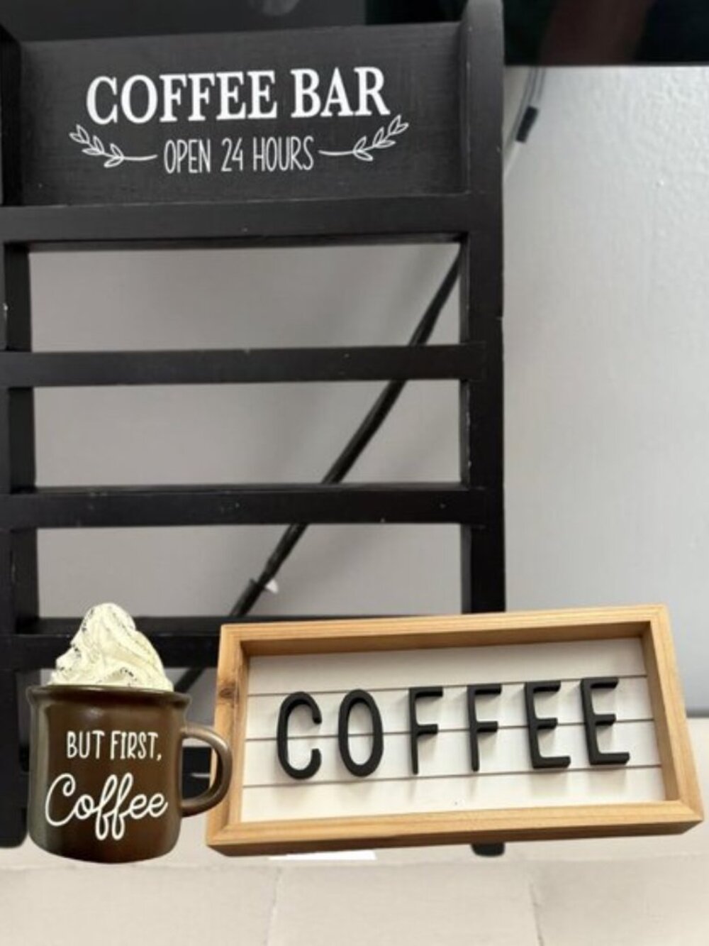 Hobby Lobby & Rae Dunn Coffee Bar Decor Bundle